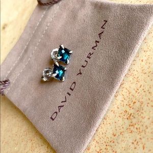 David Yurman Chatelaine HamptonBlue Topaz Earrings